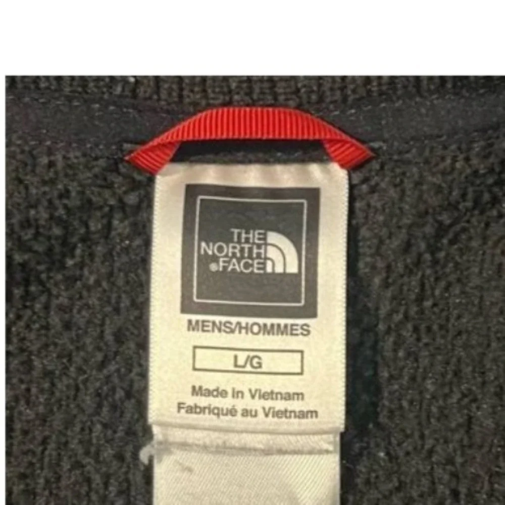 The North Face Men's Black Pullover Long Sleeve Qtr Zip Neck‎ Large Preppy Warm